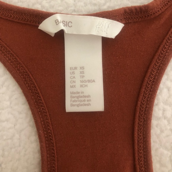 Basic H&M Rust/Brown Tank Top - Picture 3 of 4